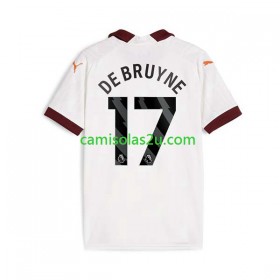 Camisolas de futebol Manchester City Kevin De Bruyne 17 Equipamento Alternativa 2023/24 Manga Curta